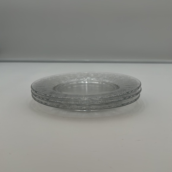 Vesta Clear Luncheon Plate by Glastonbury Lotus- set of 3 - Picture 6 of 16